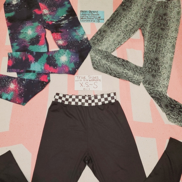 3pc Womens XS-S Leggings Bundle - Picture 11 of 16